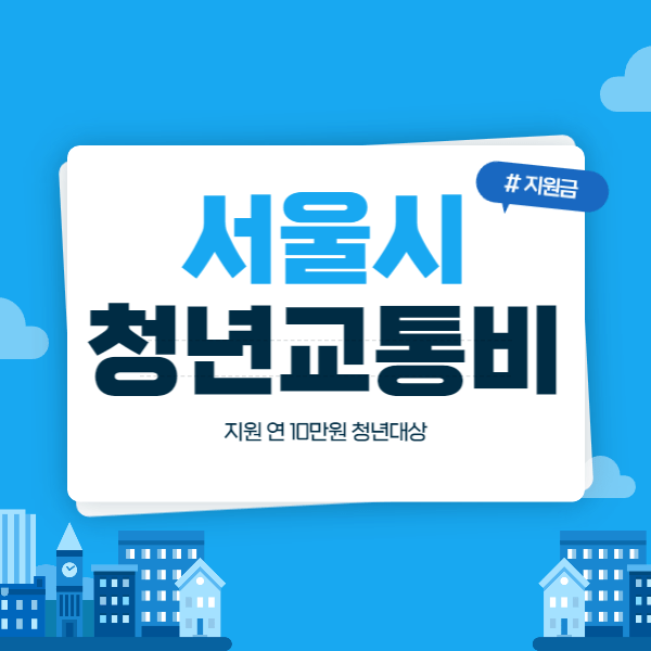 서울시 청년 교통비 지원 1년 10만원 대중교통 이용 요금